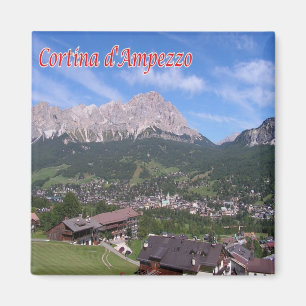 VNT114 CORTINA D'AMPEZZO, Panorama, Italien, Kühls Magnet