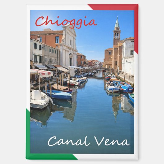 VNT116 CHIOGGIA, Canal Vena, Veneto, Italy, Fridge Magnet (Vorderseite)