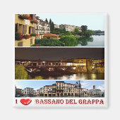 VNT126 BASSANO DEL GRAPPA I Liebe, Italien, Kühlsc Magnet (Vorne)