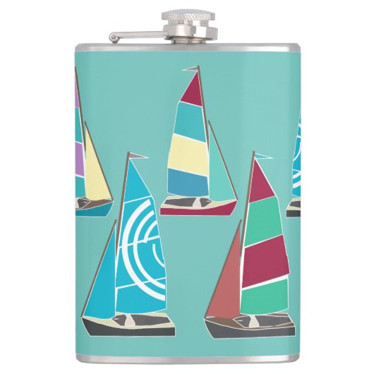 Vntage Dinghies Flachmann (Vorderseite)