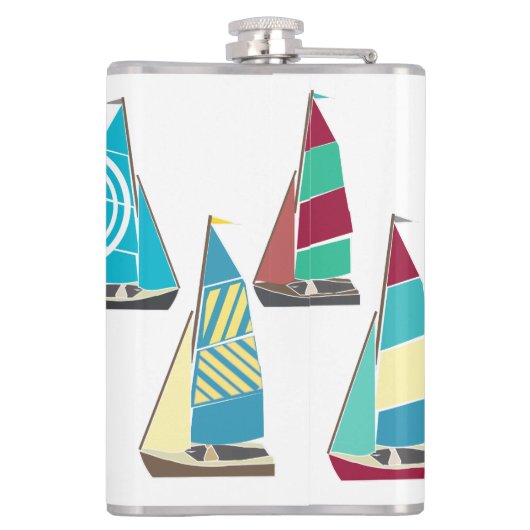 Vntage Dinghies Flachmann (Rückseite)