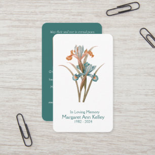 Vntage Floral Foto Praetkarte Visitenkarte