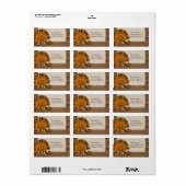 Vntage Schriftart Erntedank Gruß Antik Postkarte Adressaufkleber (Vorne)