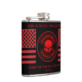 VNVLV MC Worldwide Support Vinyl Wrapper Flask Flachmann (Rechts)