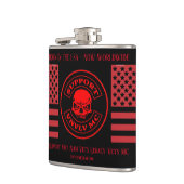 VNVLV MC Worldwide Support Vinyl Wrapper Flask Flachmann (Links)