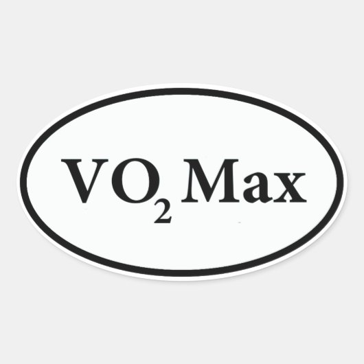 vo2 max ovaler aufkleber (Vorderseite)