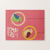 Voar para Rio, Brasilien Reiseplakat. Puzzle (Horizontal)