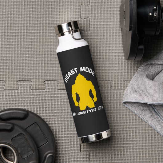 Voast Mode Immer on - GYM Motivation Quote Trinkflasche (Fitnessstudio (gedreht))