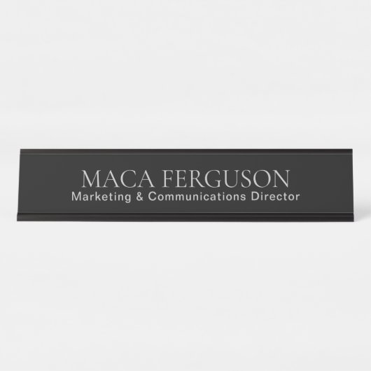 VOAWW-Namensplatte Schreibtischnamensplakette (Vorderseite )