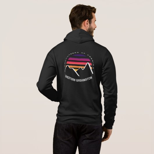 VOAWW Synth Wave Hoodie (Schwarz voll)