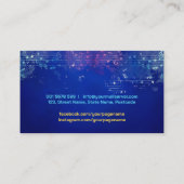 Vocal Coach - Farbenfrohe Wasserfarbe Visitenkarte (Rückseite)