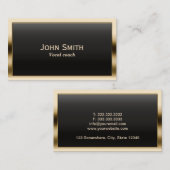 Vocal Coach Moderne Gold Frame Musical Visitenkarte (Vorne/Hinten)