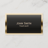 Vocal Coach Moderne Gold Frame Musical