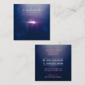 Vocal Coach Singer Quadratische Visitenkarte (Vorne/Hinten)