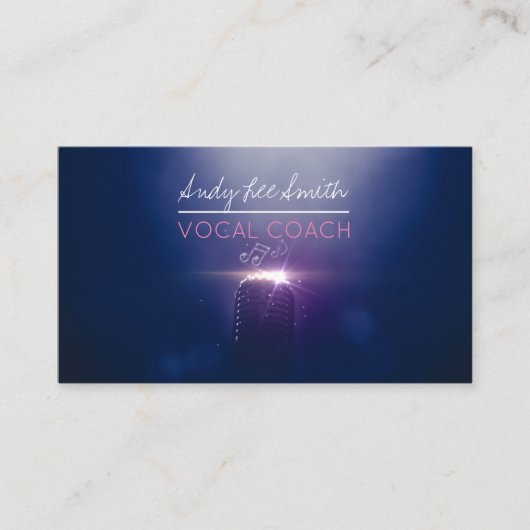 Vocal Coach Singer Visitenkarte (Vorderseite)