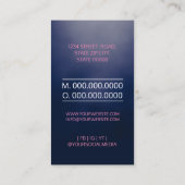 Vocal Coach Singer Visitenkarte (Rückseite)