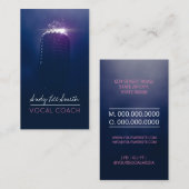 Vocal Coach Singer Visitenkarte (Vorne/Hinten)
