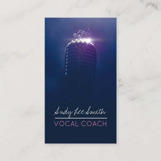 Vocal Coach Singer Visitenkarte (Vorderseite)