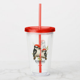Vocal Red-Blies Woodpecker Acryltrinkbecher
