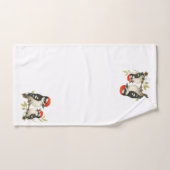 Vocal Red-Blies Woodpecker Badhandtuch Set (Handtuch)