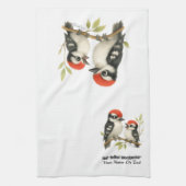 Vocal Red-Blies Woodpecker Geschirrtuch (Vertikal)