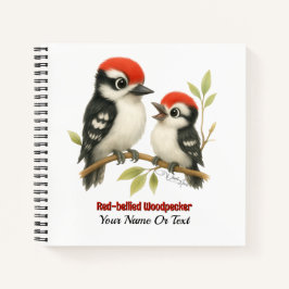 Vocal Red-Blies Woodpecker Notizblock