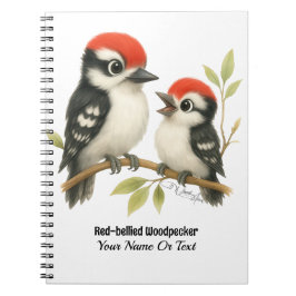 Vocal Red-Blies Woodpecker Notizblock