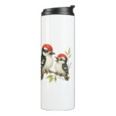 Vocal Red-Blies Woodpecker Thermosbecher (Nach links gedreht)