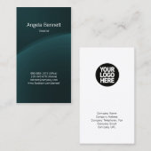 Vocalist Business Card Dunkler Horizont Visitenkarte (Vorne/Hinten)