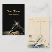 Vocalist - Business, Schedule Card, Big Terminkarte (Vorne/Hinten)