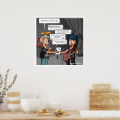 Vocalist Music Spaß Funny Puster Poster (Küche)