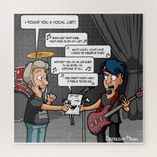 Vocalist Music Spaß Funny Puzzle