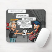 Vocalist-Musik-Spaß-lustige Mausunterlage Mousepad (Mit Mouse)