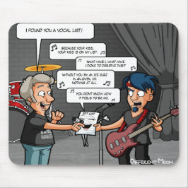 Vocalist-Musik-Spaß-lustige Mausunterlage Mousepad