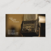 Vocalist, Singer, Performer, Musik, Lessons Mic Visitenkarte (Rückseite)