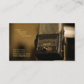 Vocalist, Singer, Performer, Musik, Lessons Mic Visitenkarte (Rückseite)