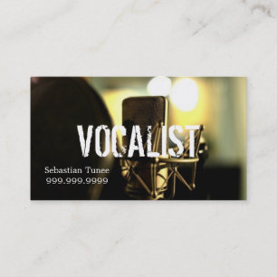 Vocalist, Singer, Performer Visitenkarte