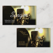 Vocalist, Singer, Performer Visitenkarte (Vorne/Hinten)