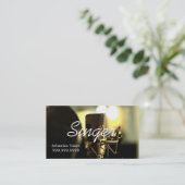 Vocalist, Singer, Performer Visitenkarte (Stehend Vorderseite)