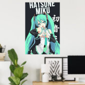 Vocaloid-Girl-Anime Poster (Heimbüro)
