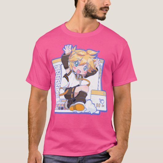 Vocaloid Windows Blue Version Kagamin Len T-Shirt (Vorderseite)