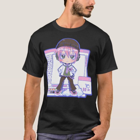 Vocaloid Windows Blue Version Vy2 Roro T-Shirt (Vorderseite)