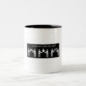 Você Tem Fome de Quê? Zweifarbige Tasse (Mittel)