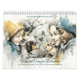 Voces de los Voluntarios del Rescate Animal Arte Kalender