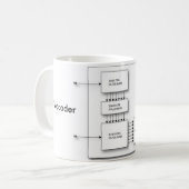 Vocoder-Santendiagramm Kaffeetasse (Vorderseite Links)