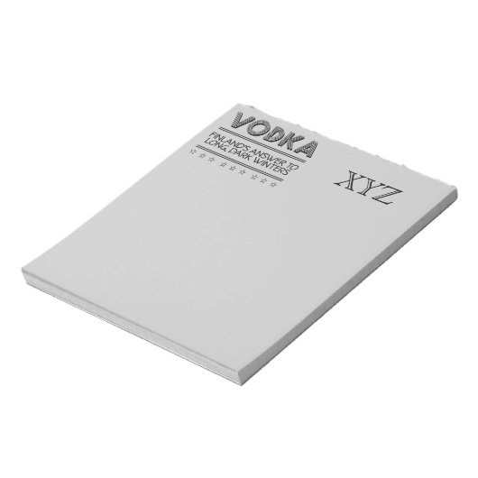 VODKA-angepasstes Notizblock (Rotiert)