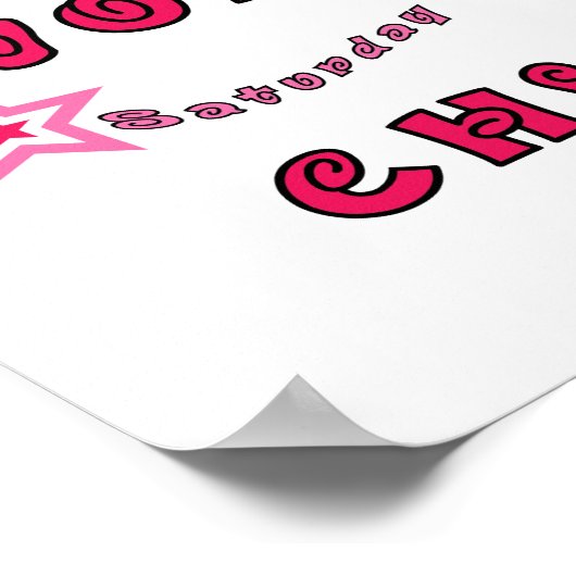 VODKA CHICK MIRLY PINK STARTEN GRAPHICS LOGO MOTTO POSTER (Ecke)