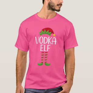 Vodka Elf Family Matching Group Weihnachts-Party P T-Shirt