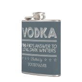 VODKA-Farbflasche Flachmann (Links)
