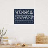 VODKA-Farbposter Poster (Küche)